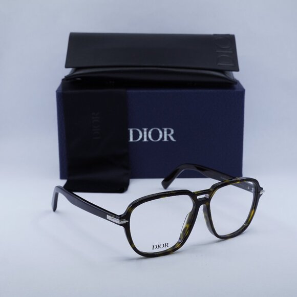 Final Price! Dior DIORBLACKSUITO AI 2000 Havana Eyeglasses 57mm - Picture 1 of 10